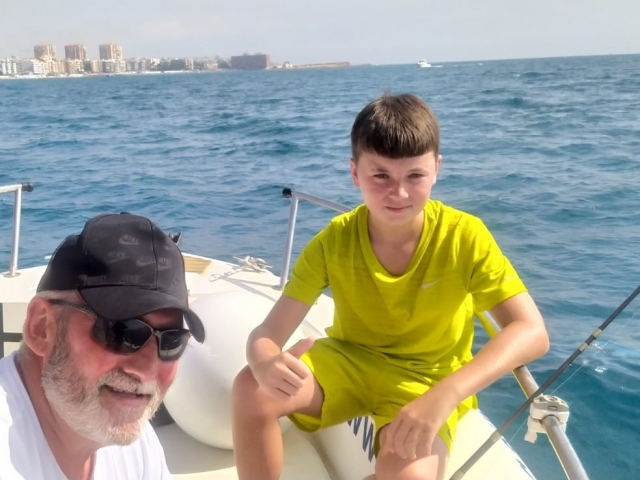 Pesca en familia