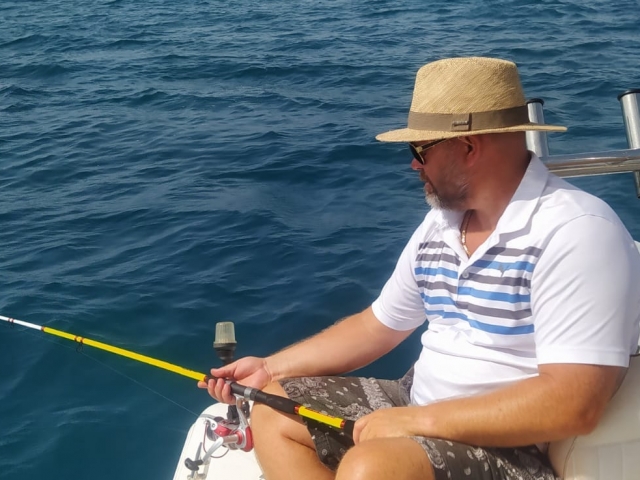 Pescando en el Mediterráneo