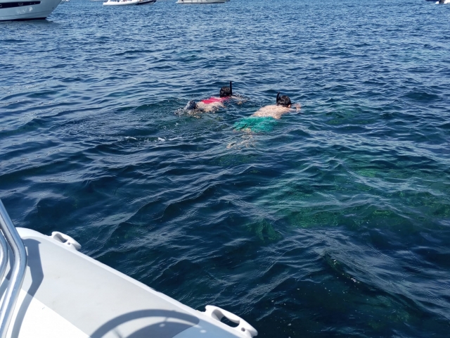 Haciendo snorkel