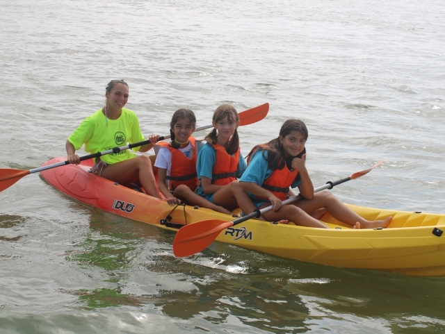  On board the kayak 