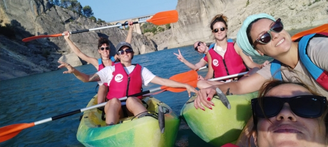 Bewertung von Carlota Über Kajakroute in der Pantano de la Fuensanta, 1'5h