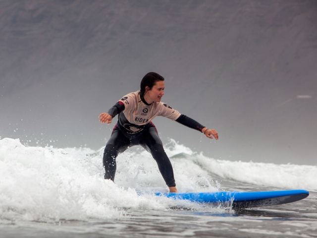 Aprendiendo a surfear