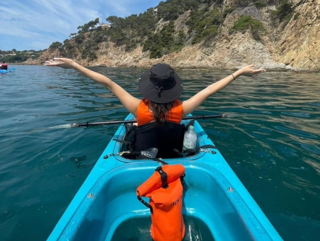 Kayaks en Blanes