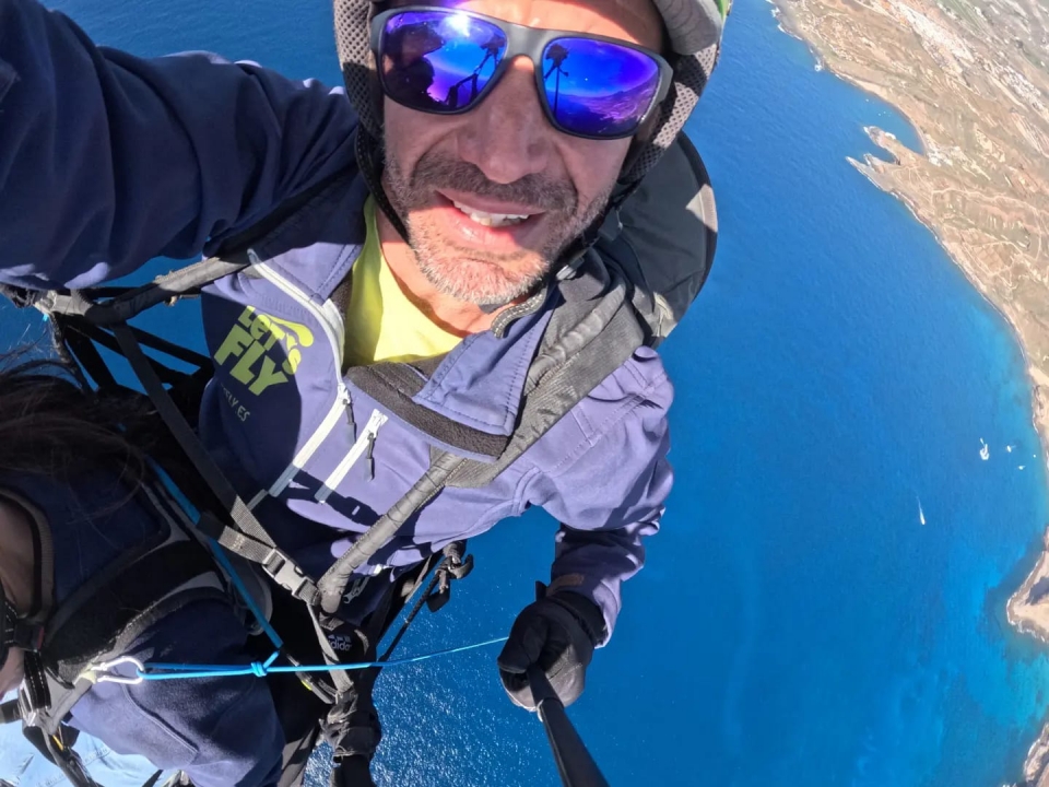  Selfie during the flight 