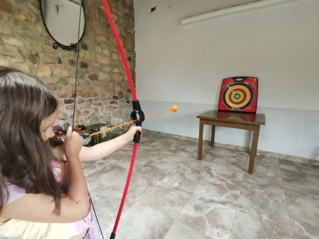 Archery during the camp 