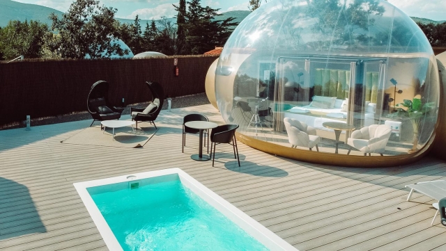 Detalle del salón de la Burbuja