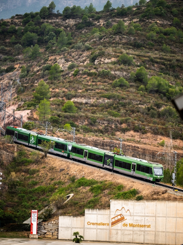 Tren cremallera de Montserrat