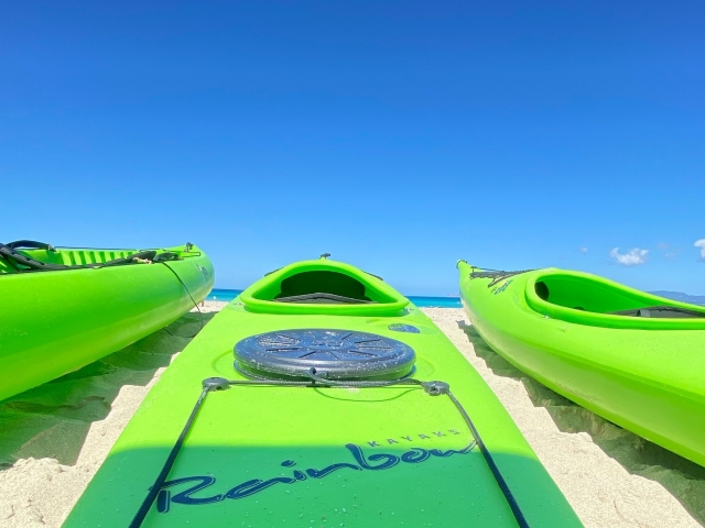 Nuestros kayaks estan listos