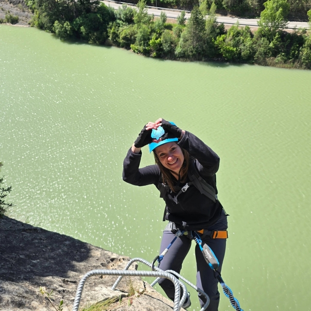 Durante la via ferrata