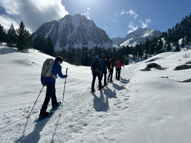 Raquette dans la Sierra 