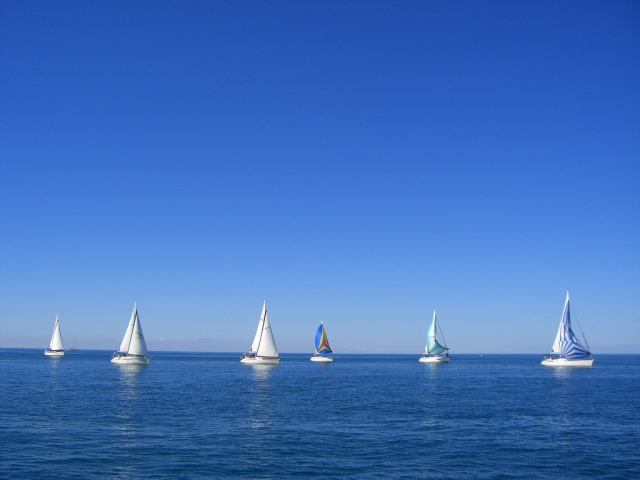  Group of sailboats 