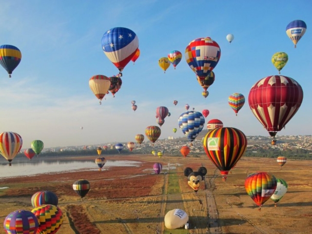 Globos surcando los cielos