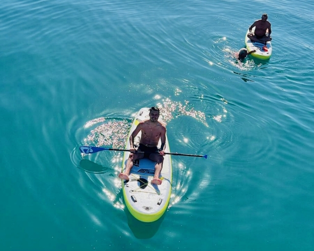 Tablas de paddle surf en el mediterráneo 