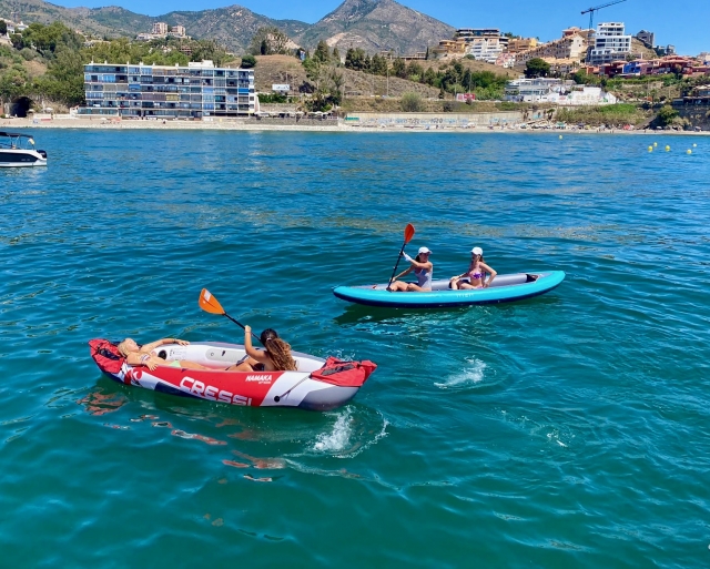 Disfrutando con el kayak y sup