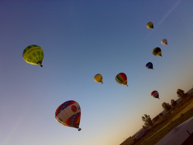 Conjunto de globos en Madrid