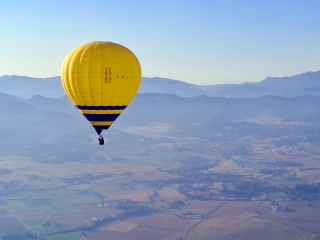 Volo privato in mongolfiera sul Montseny di Barcellona