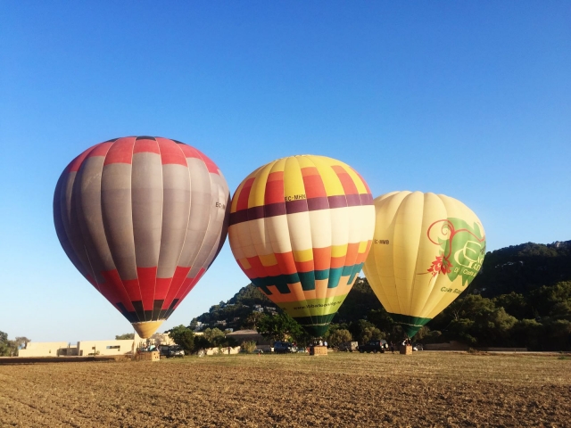  Balloon flight at sunset 