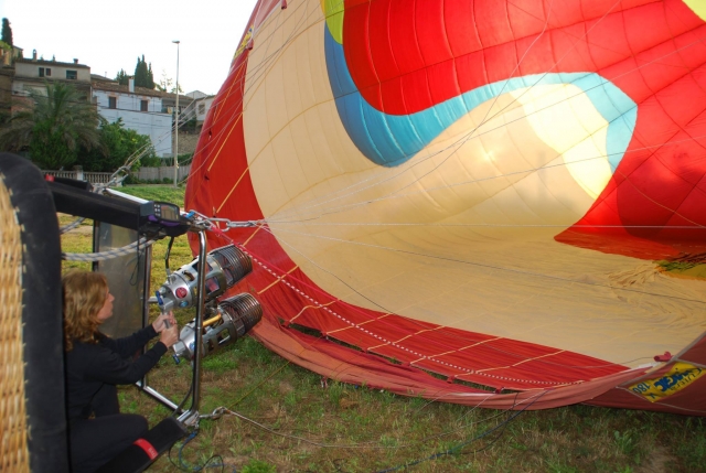 Hinchando el globo