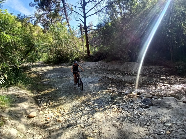  E-mountain bike in the mountains of Malaga 