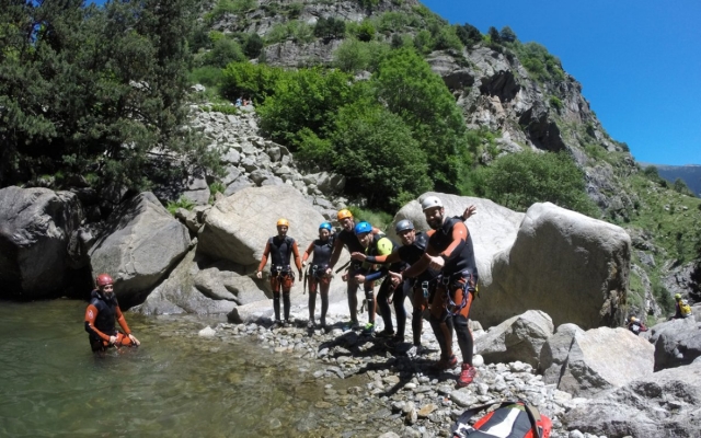  Groupes pratiquant le canyoning