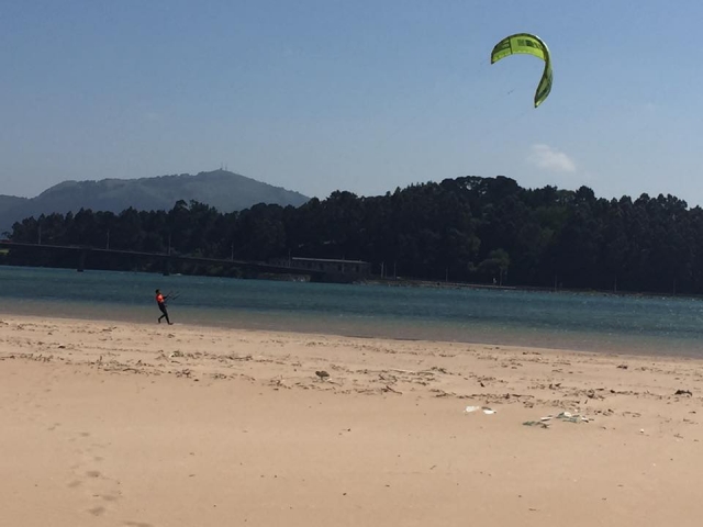 Kitesur en tierra
