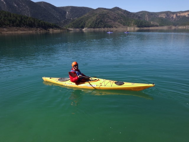  A bordo del kayak individuale 