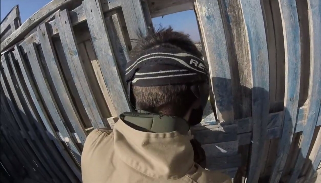  Aiming with the marker 