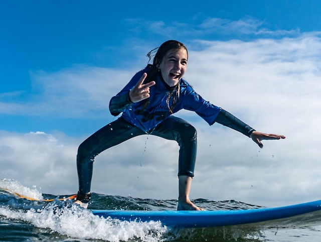  Surfer avec style 