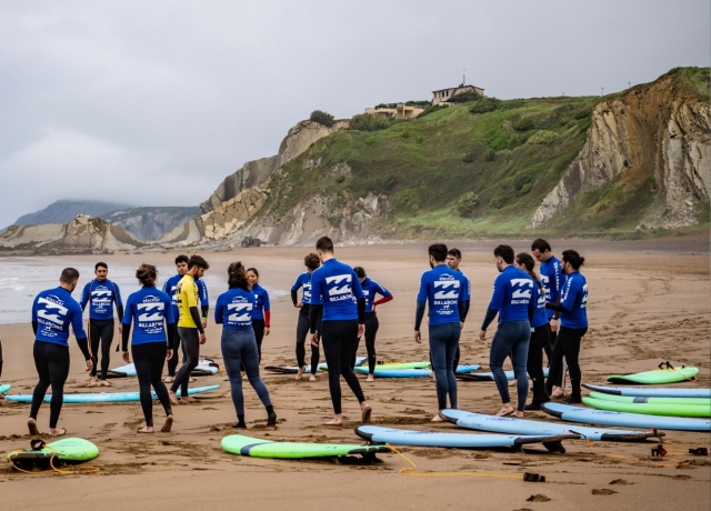 Grupo de surfers