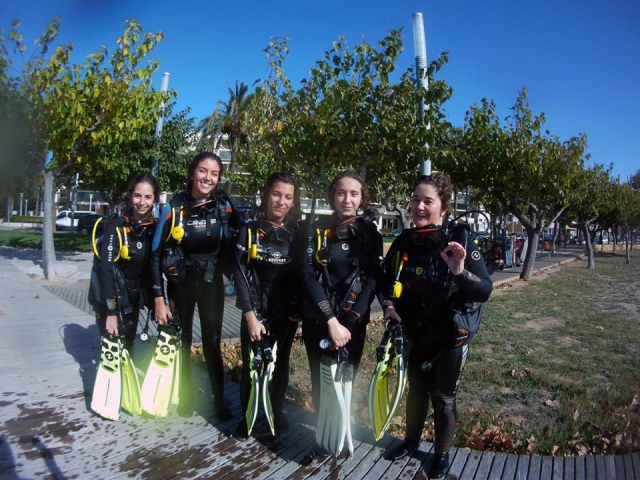  Before the diving dive in Cambrils 