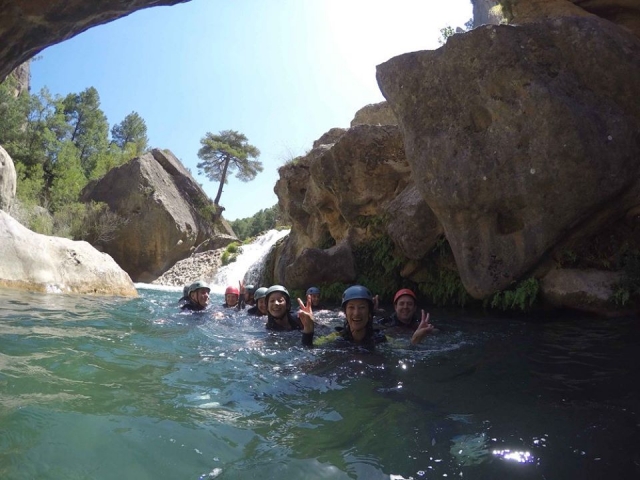  Enjoying a canyoning route 