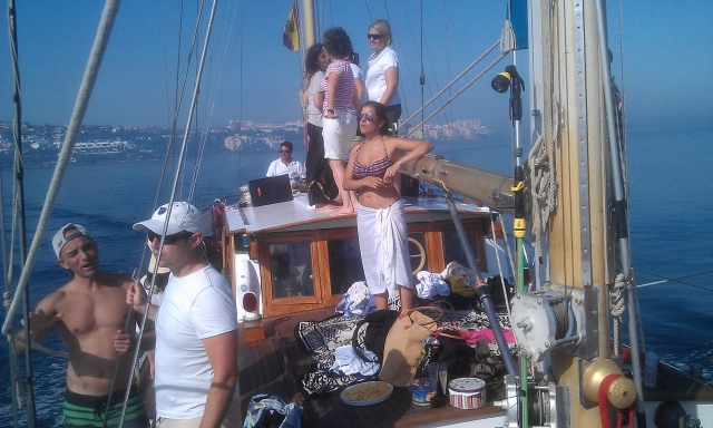Team building en barco Estepona