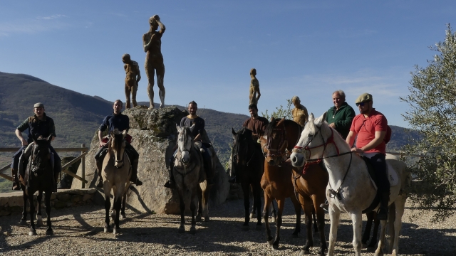 Ruta a caballo en grupo valle del Jerte