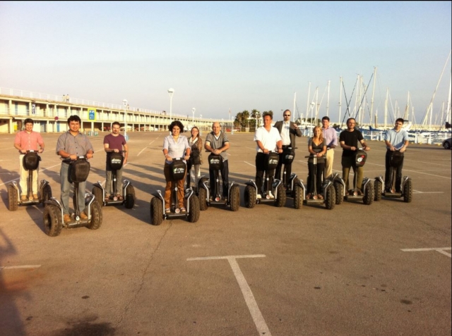  Segway-Gruppe in Barcelona 