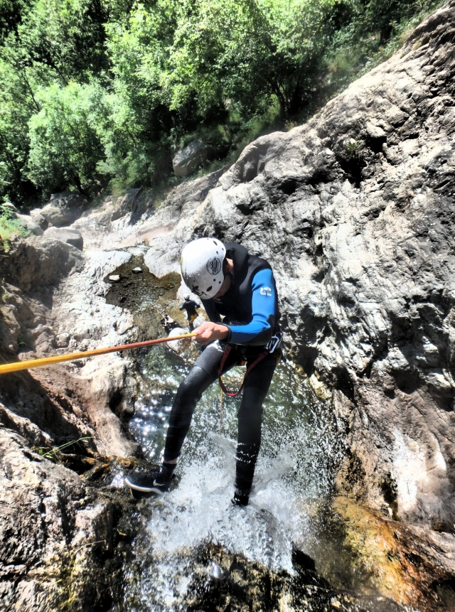  Rappelling in the Corba ravine