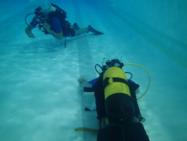  Instructor watching the student 