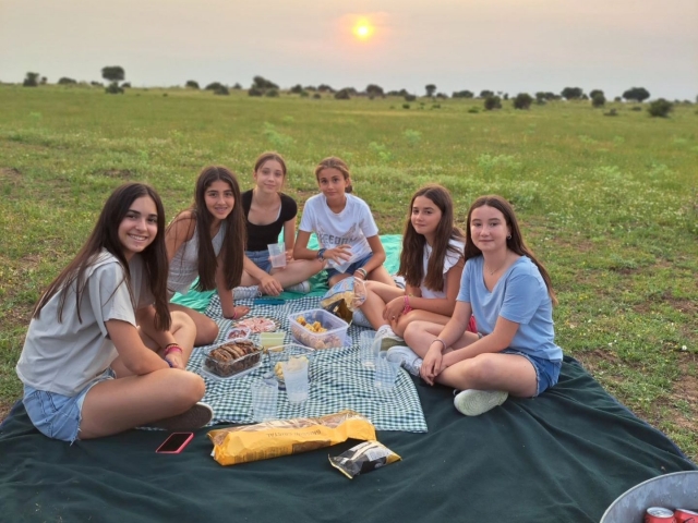 Picnic dopo l'attività 