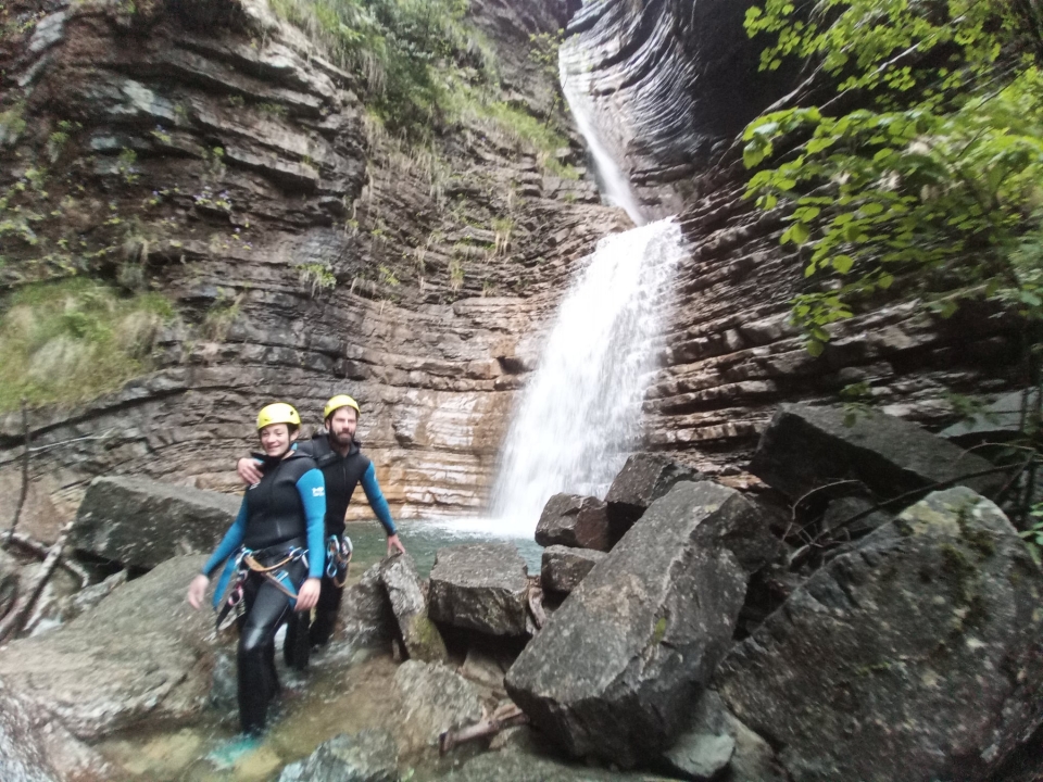 Gozando del descenso