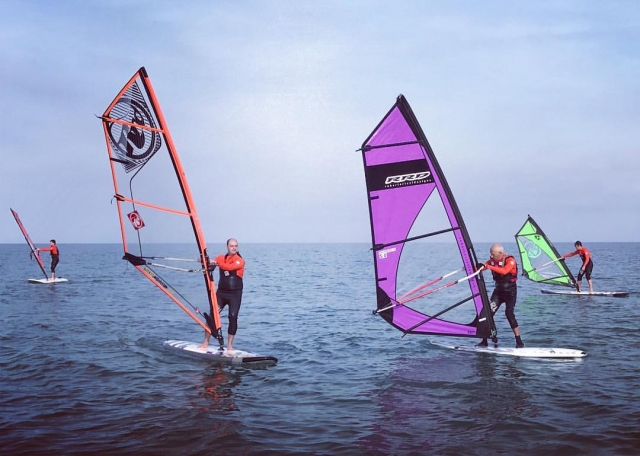  Séance de planche à voile