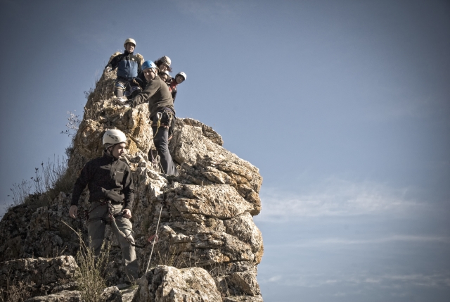  Der Klettersteig endet 