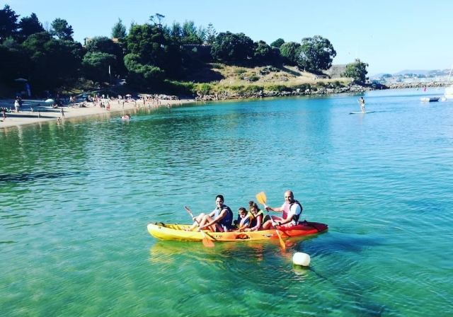Disfrutando de una ruta en kayak