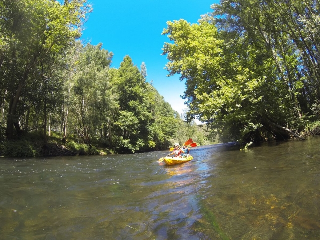 Recorre el río Sil en piragua
