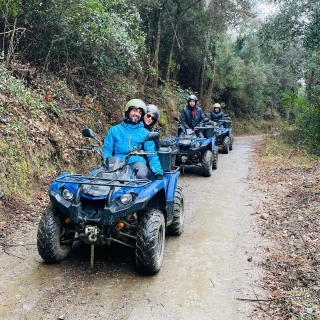 Ruta en quad biplaza con carné Santa Susanna, 1h30