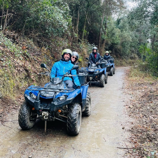 Ruta en cuatrimoto biplaza con carné Santa Susanna, 1h30