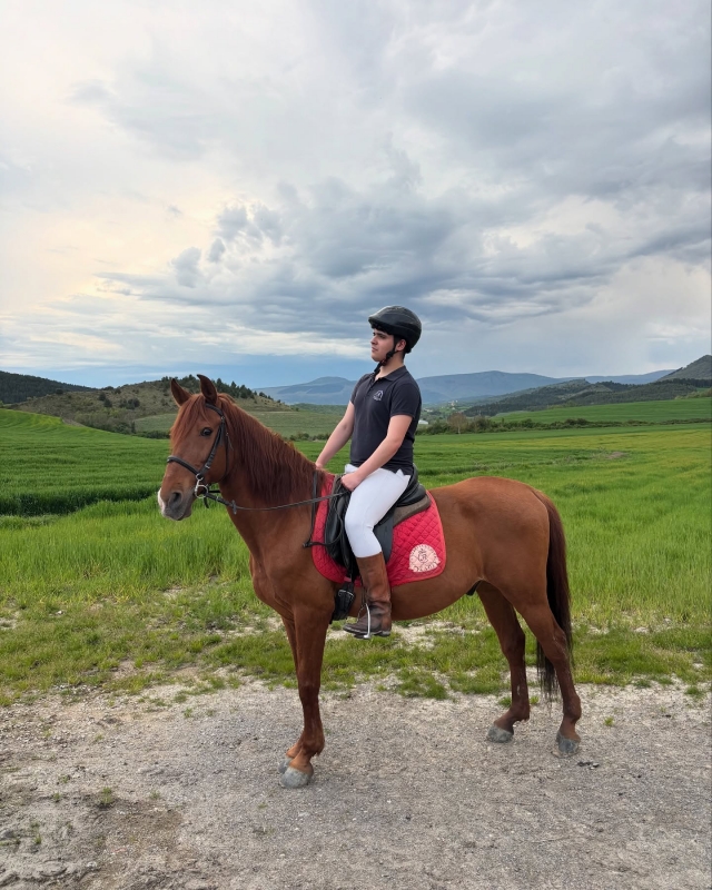 Reiten auf dem Monte Ezcaba 