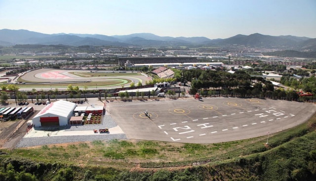 Helipuerto junto al circuito