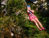 Discesa di 6 linee zip, Beyos Gorge