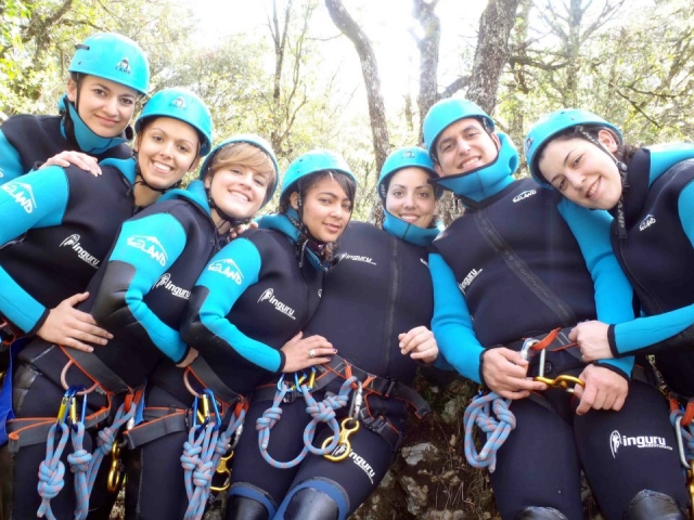  Well equipped to practice canyoning 