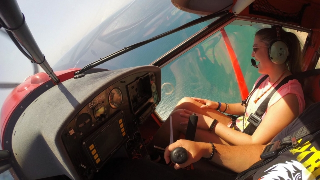  Überfliegen in einem Ultraleichtflugzeug