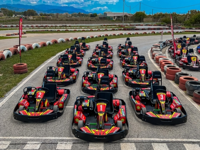  Karts ready for the Cerrera 